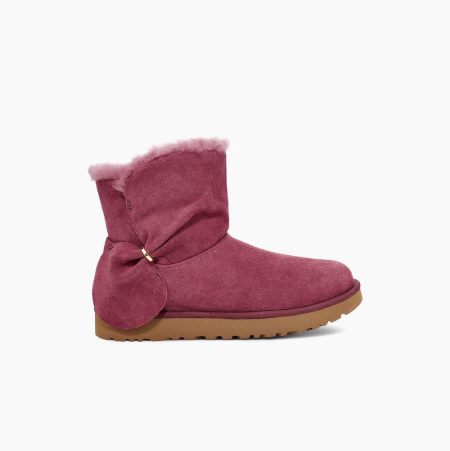 UGG Classic Mini Twist Light Purple Boots for Women (HLOX04156)